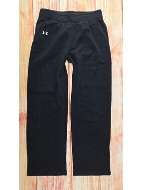 Under Armour Womens Black Fleece Sweatpants Large Womens Activewear